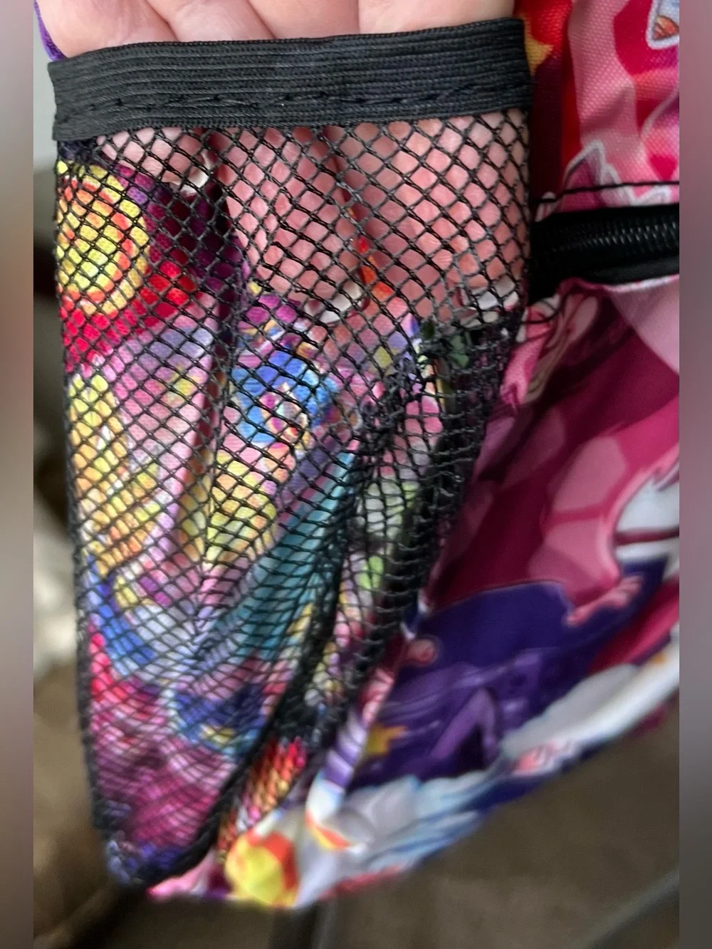 Kids NEW Colorful Anime-Print Backpack - Pink Multicolor